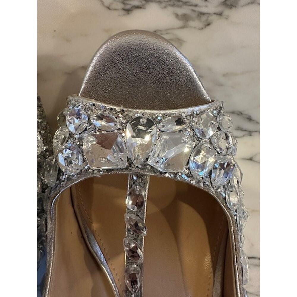 Jewel Badgley Mischka Womens Conroy Dress Sandal Size 9.5 NIB Glam Glitter - Picture 6 of 7